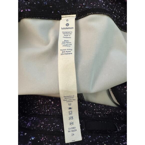Lululemon Speed Up Leggings Crystalline Multi-Dot Pattern Women's Size 6 - Picture 5 of 12